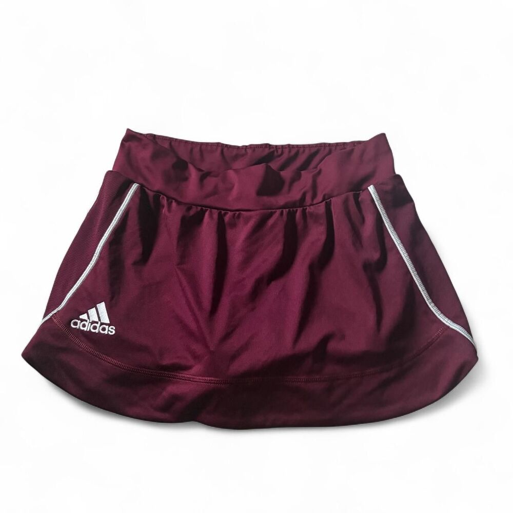 Adidas Women's Burgundy and Red Skirt
